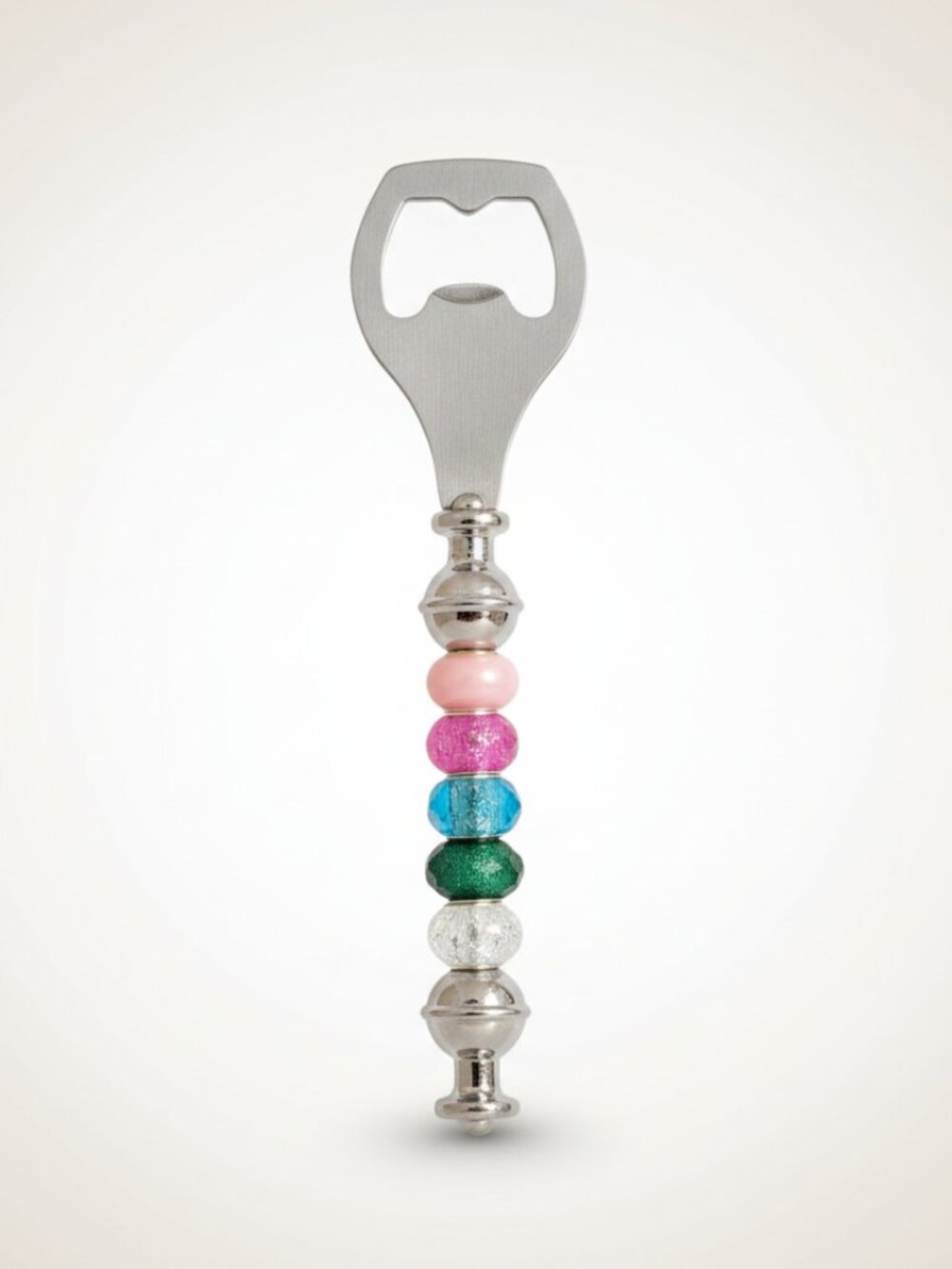 Handcrafted Multi-colored Beaded Bottle Opener. Brand New.